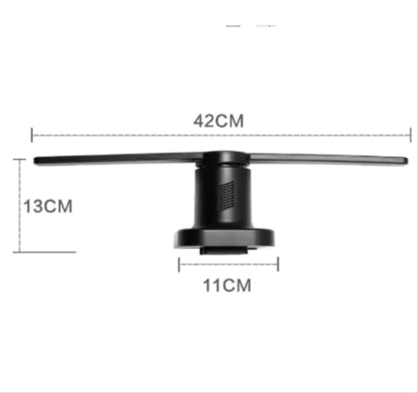 360° Holographic Display Fan | 3D Hologram Projector Player